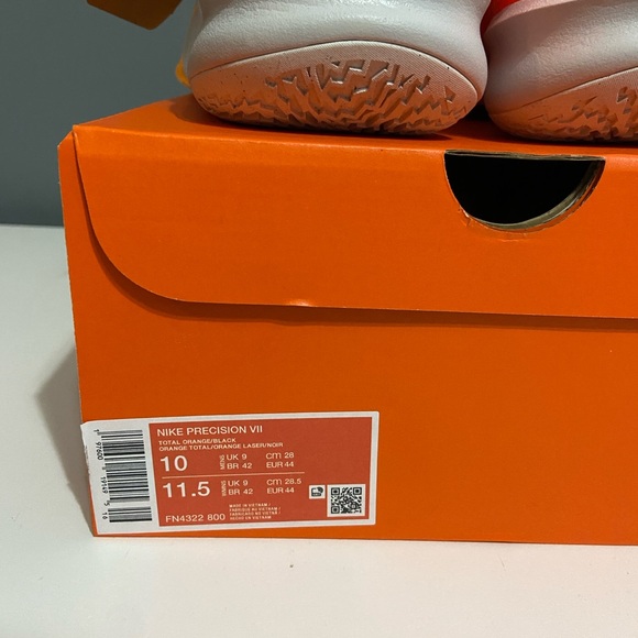 Nike Precision VII Orange Basketball Shoes - Picture 3 of 8
